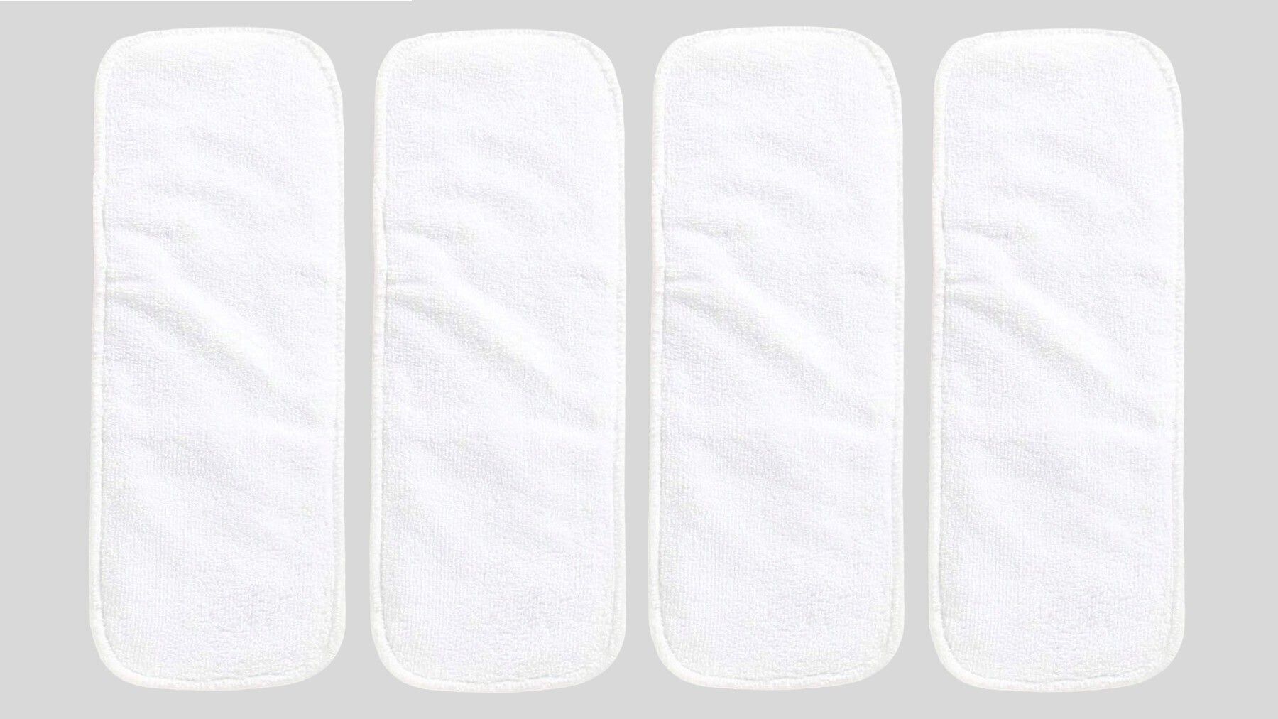 Reusable Baby Cloth Diaper Wet free Inserts Washable White Nappy (Pack of 4)
