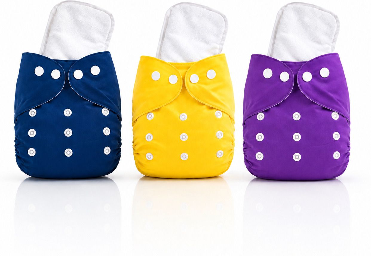 Adjustable Cloth Diaper Combo Pack of 3 with Reusable Inserts-image-13
