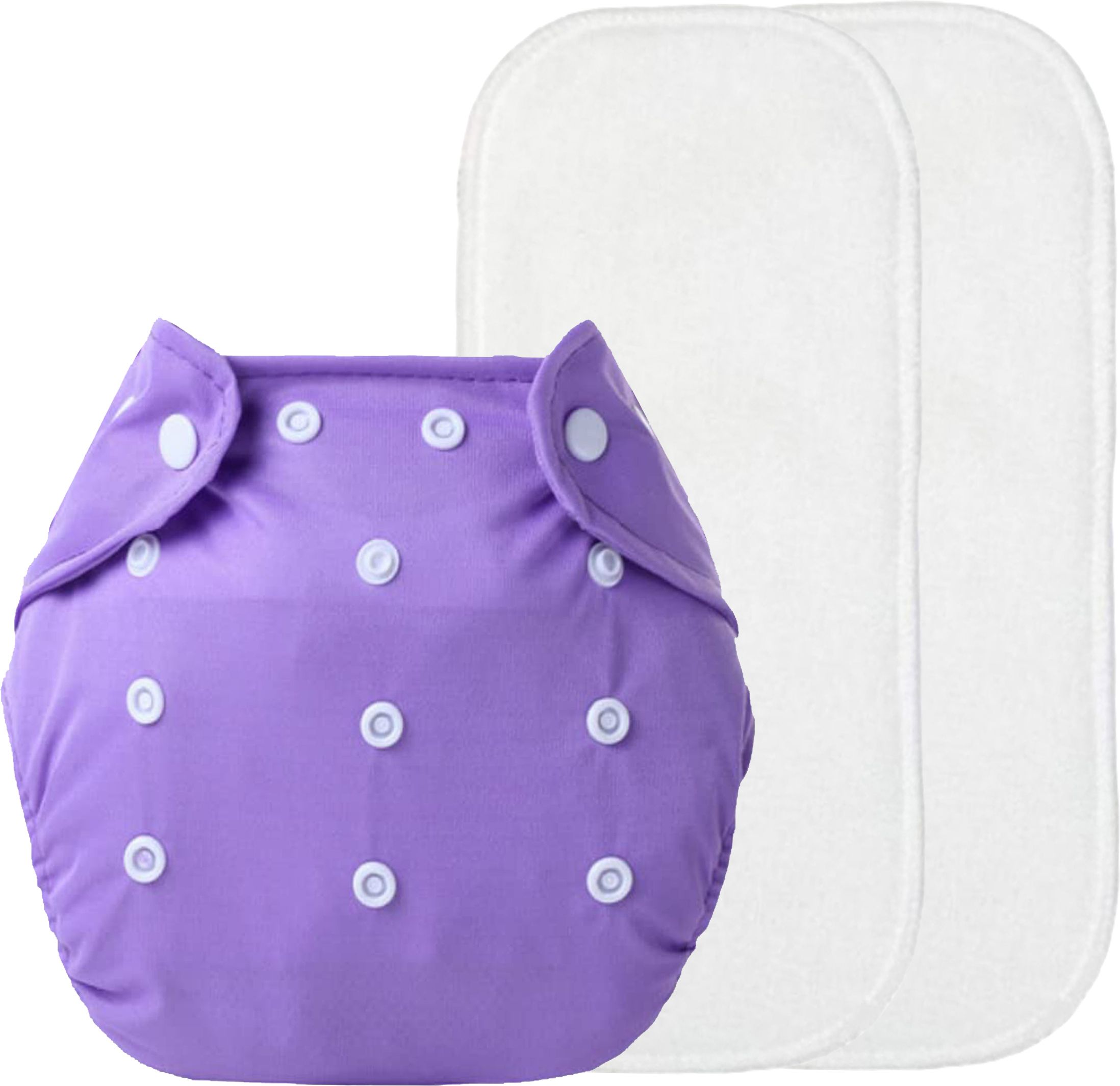 alya Premium Quality 1 Reusable Adjustable Baby Washable Cloth Diaper Nappies With 2 Wet-Free Microfiber Bamboo Changing Insert Pads(2 layers) For New Born/Babies(0-15 Months;3-10 KGS;PURPLE)-picture-17
