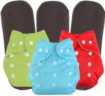 babepanda BABY REUSABLE WASHABLE POCKET CLOTH BUTTON DAIPER WITH INSERT PACK OF 6-picture-40