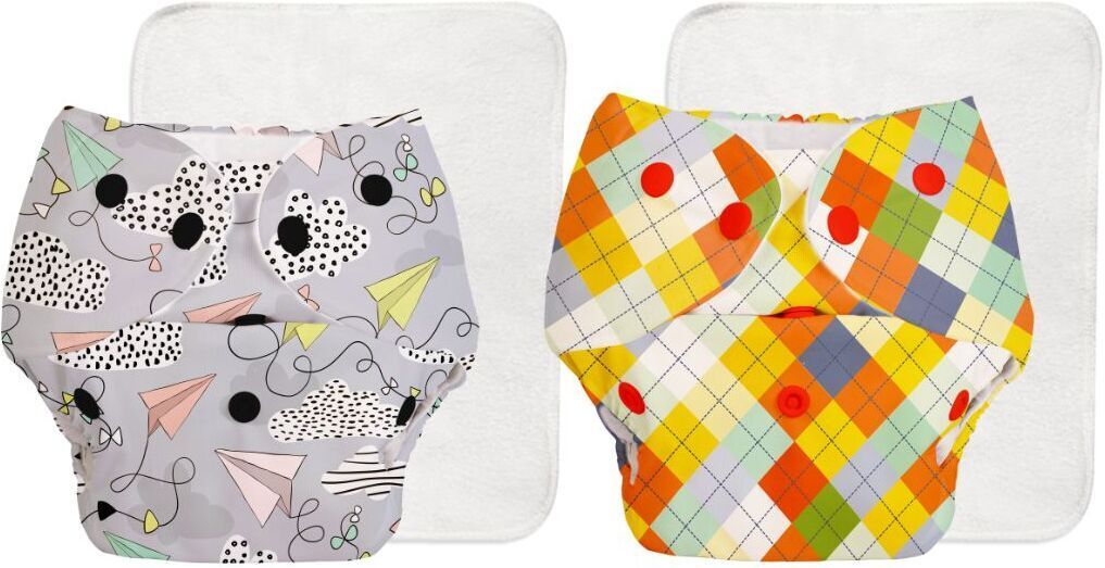 superbottoms 2 BASIC 100% Organic Cloth Diapers 2 with Quick Dry pads | 3m-3yrs - Assorted-picture-28