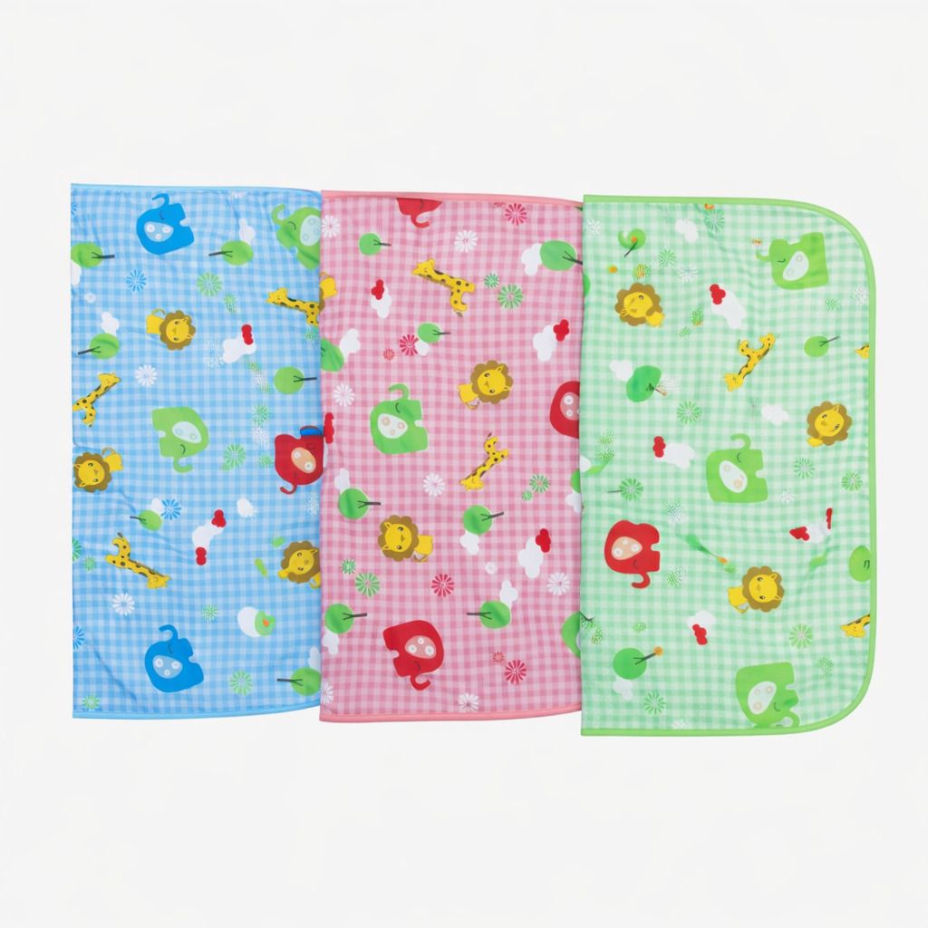 dp entreprese new born baby waterproof plastic sheets. urine mat sheets pack of 3 Changing Station-picture-44