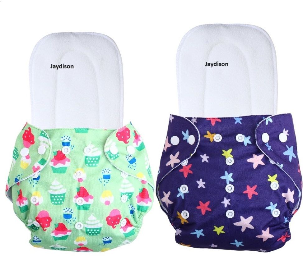 Free Size Reusable Cloth Diaper With 2 Dry Feel Absorbent Soaker Pad (3M-3Y)#2