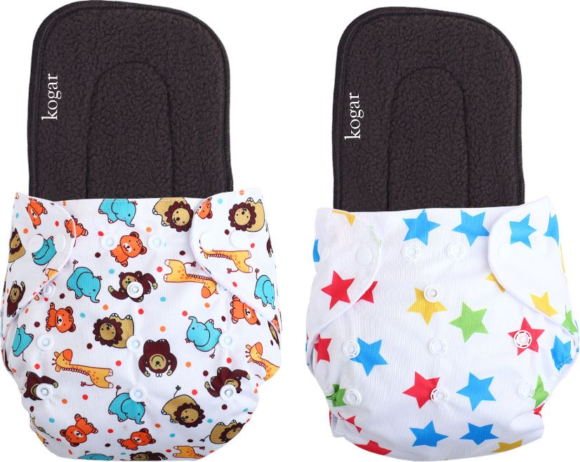 Print Reusable Cloth Diapers + Insert Pad Washable 100% Absorption 0-3 yrsWTWSF5-image-44