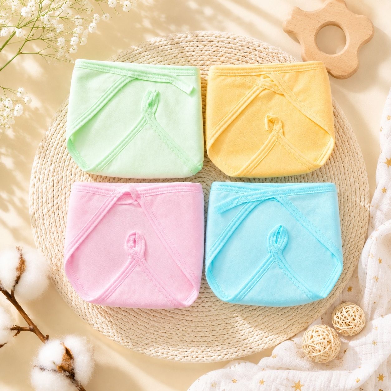 kittucraft Newborn Baby Soft Cotton Langot-picture-23