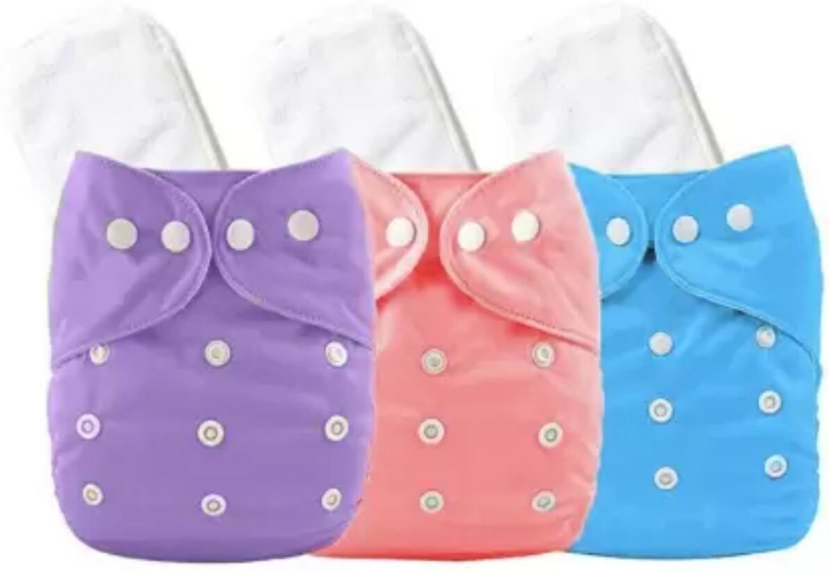 shukan Reusable Diaper Reuse Nappy Cloth Diaper & White Insert 5 Layer (0-24 m) jmes159-picture-22
