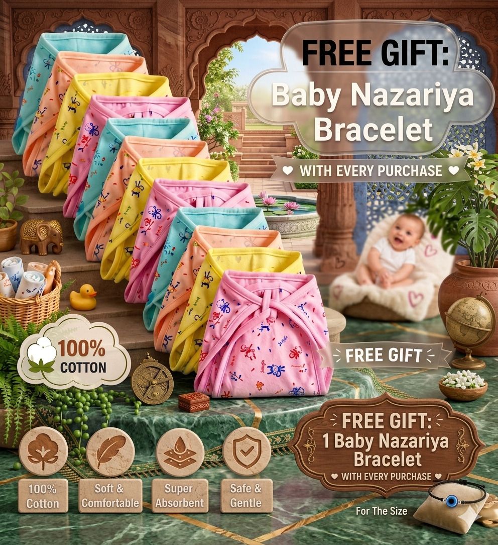12 Comfort Fit Baby Langots + Free Baby Nazariya Bracelet (0–6M)-image-4