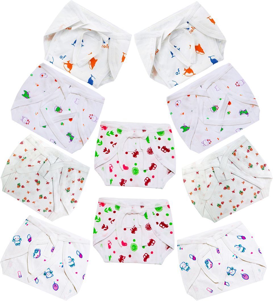 don care Soft Cotton Infant Langot Nappy Pack of 10-picture-37