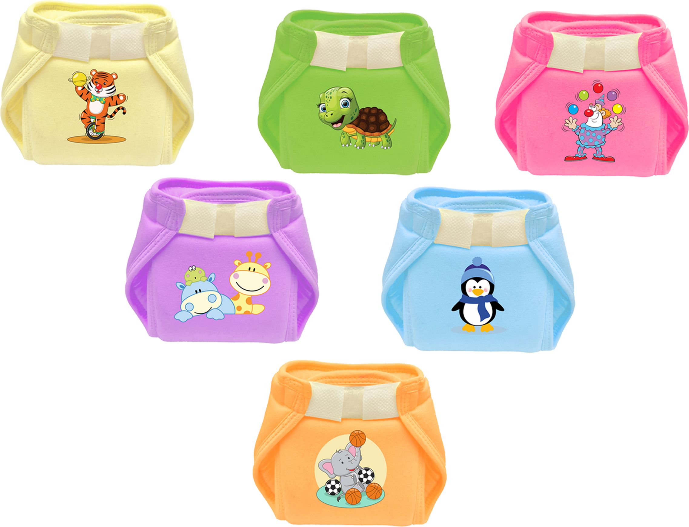 New Born Baby Nappies Non Padded Single Layer Nappy Printed Nappy