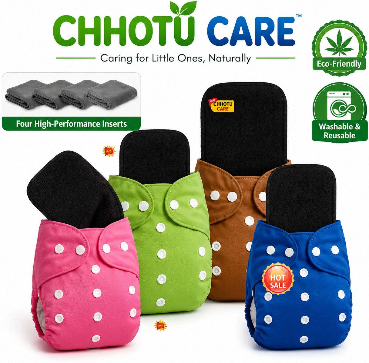 Comfort Fit Reusable Baby Diaper Pants | Washable Leakproof Cloth Nappy-image-43