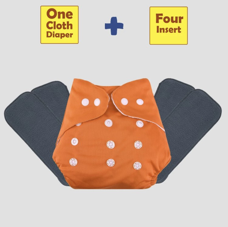 texla All In One Reusable Adjustable Washable Multicolour Cloth Button Diaper Nappy image 1