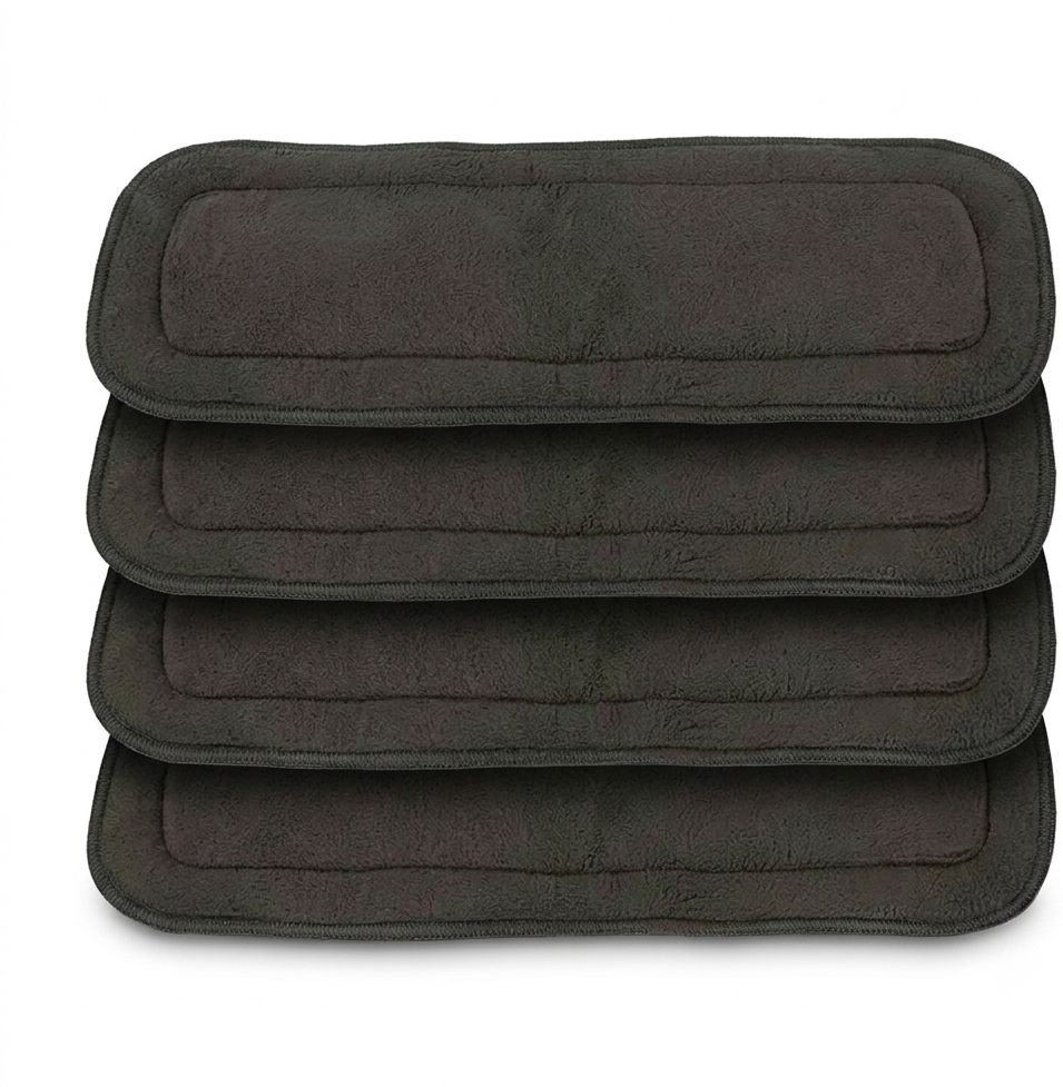 little love Premium Charcoal Bamboo Inserts | 5 Layer Quick Dry 4 Pack-picture-48