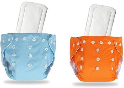 aerex Washable 1 Baby Cloth Diaper, Adjustable Pocket Nappie & Bamboo 1 Inserts Pads-picture-11
