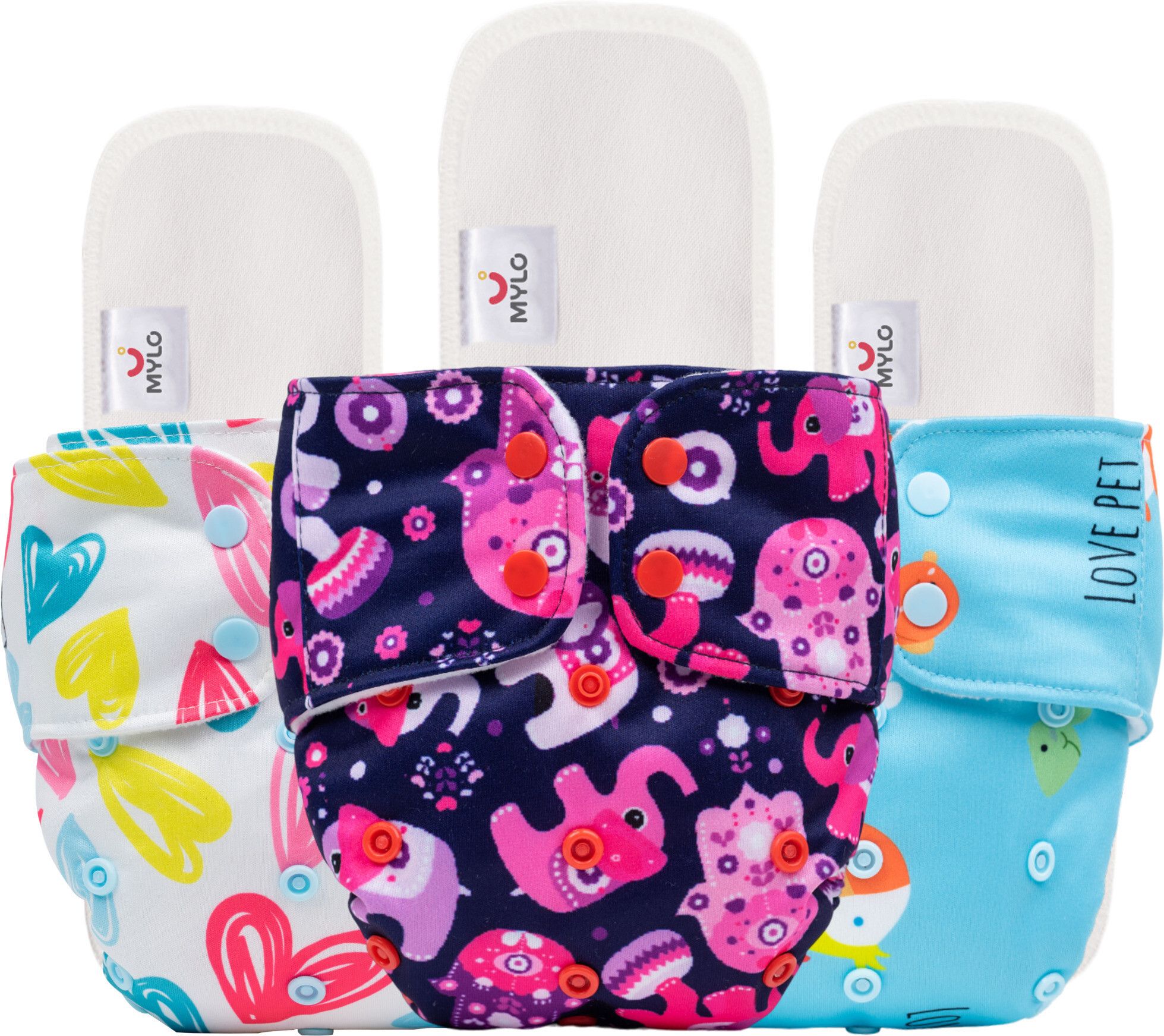 mylo Baby Leak-Proof Baby Cloth Diaper | Reusable, Washable & Adjustable, 3M-3Y-picture-4