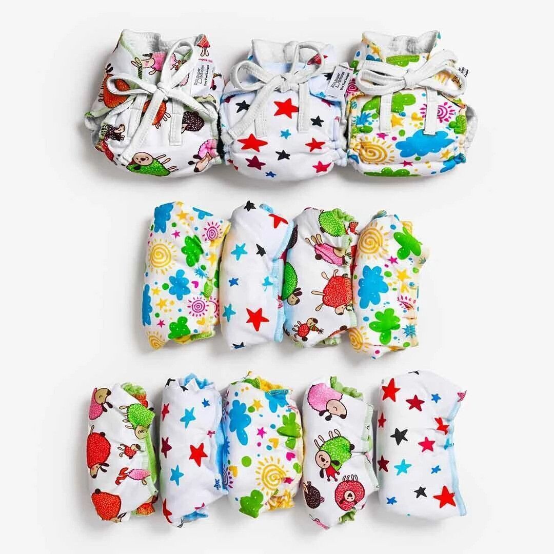 superbottoms DryFeel Langot for Newborn Baby | Premium Cotton Padding | 0 - 9M | 5-10kg|12pc-picture-4