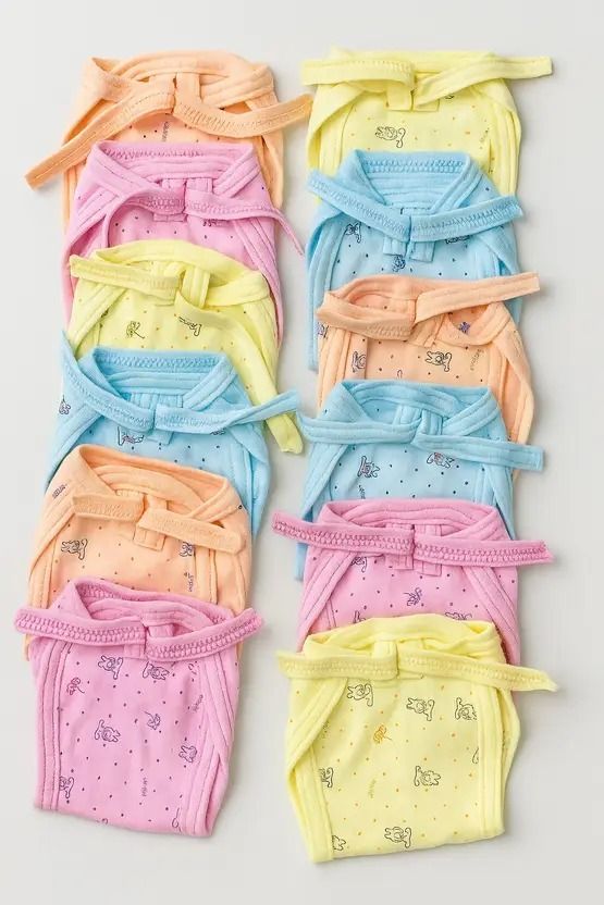 New Born Baby's Hosiery Cotton Diapers/Nappy- PACK OF 10 (0-6 Months)-image-6