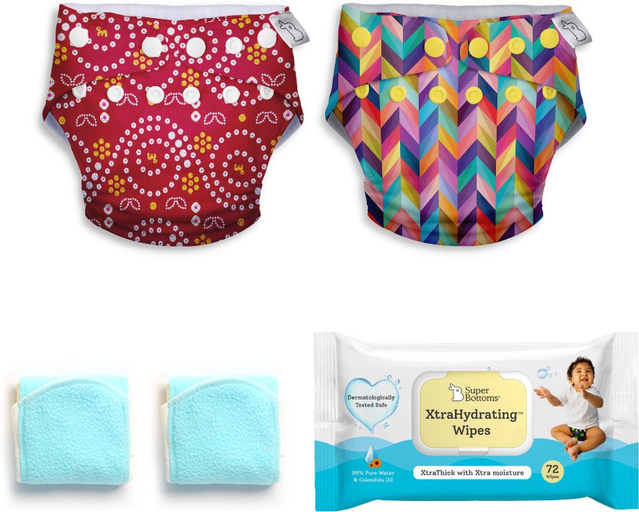 superbottoms Cloth Diaper for babies and XtraHydrating™ Wipes-72 Pack-picture-6