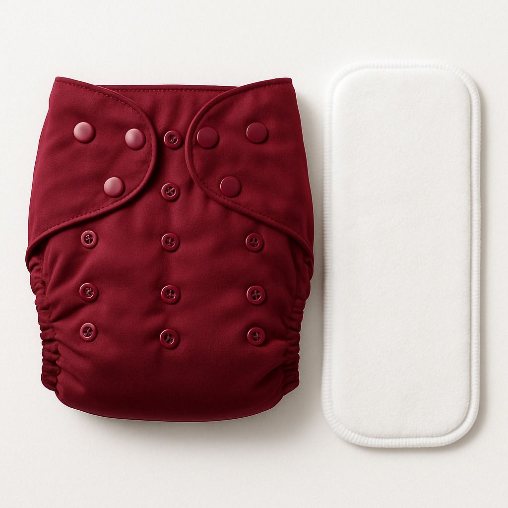 Adjustable Reusable Cloth Diaper With White Changing Insert For Babies/NewBorn-image-9