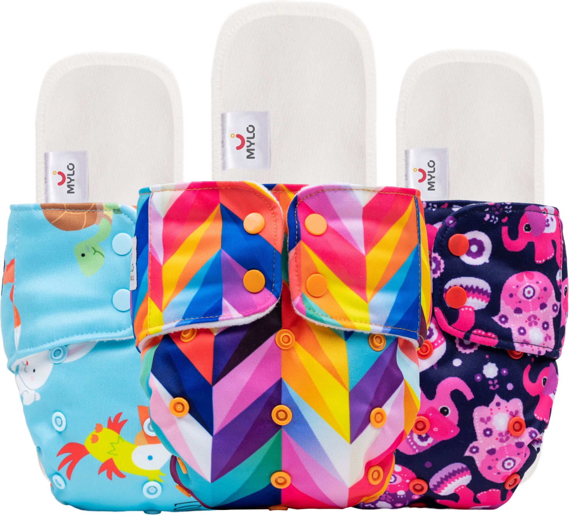 mylo Baby Leak-Proof Baby Cloth Diaper | Reusable, Washable & Adjustable, 3M-3Y-picture-18