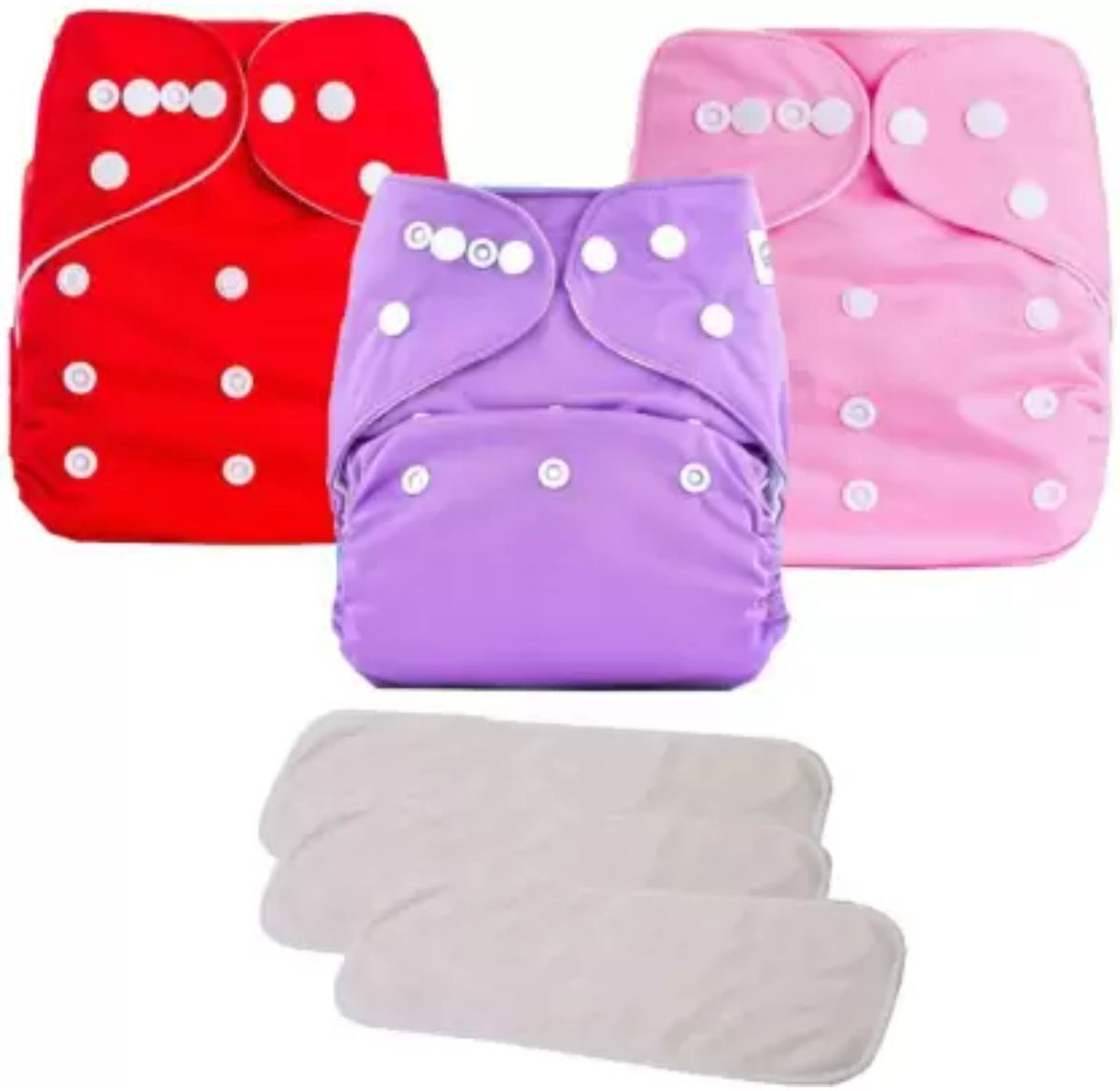 shukan New Waterproof Solid Reusable Diaper Reuse Nappy Cloth Diaper & Insert (0-3Y)Mk1-picture-35