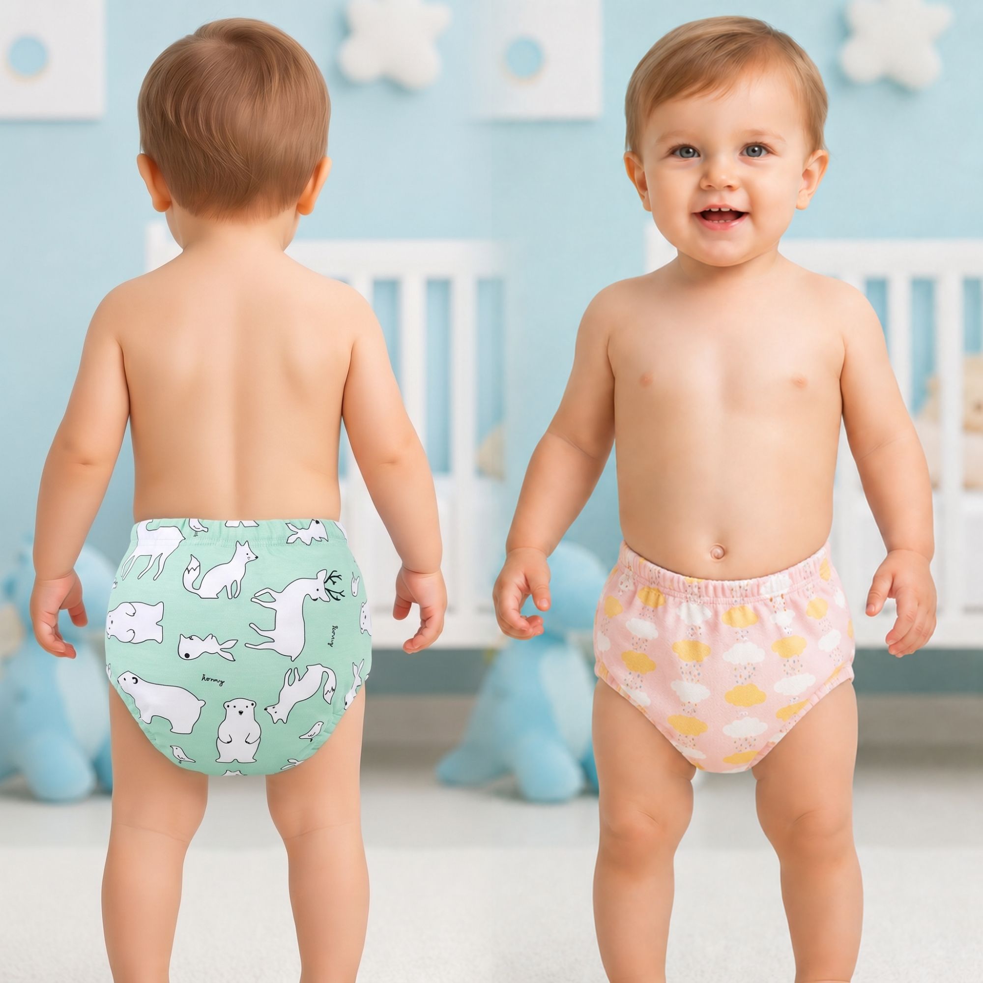 bembika Reusable Potty Training Pants for Babies (L| 18-24Month Light) (Pack of 2)-picture-36