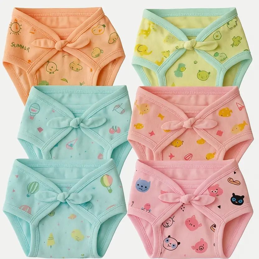 xy decor 8 Pc Soft Hosiery Cotton Nappy for new born baby Langot Washable, Multicolour-picture-3
