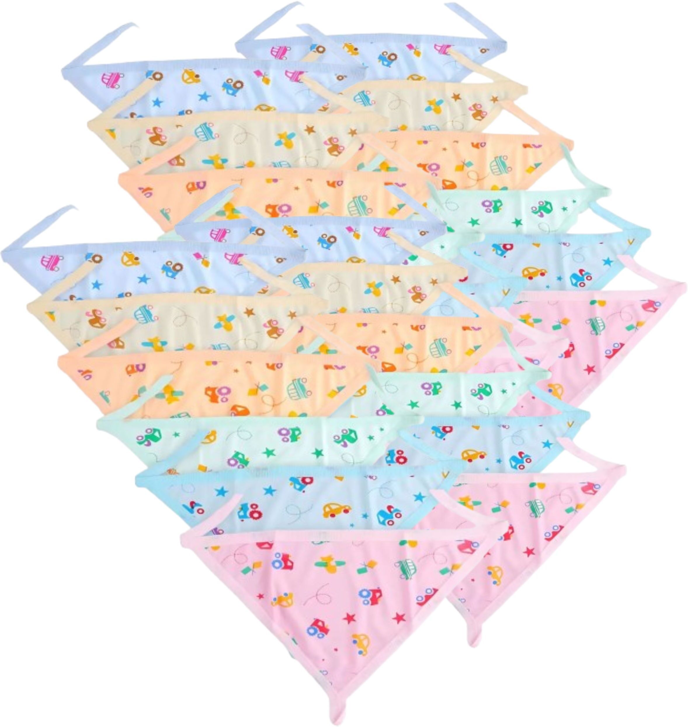 New Born Baby Cotton Nappies, Langot Washable Reusable 24 pcs (Free Size)-image-42