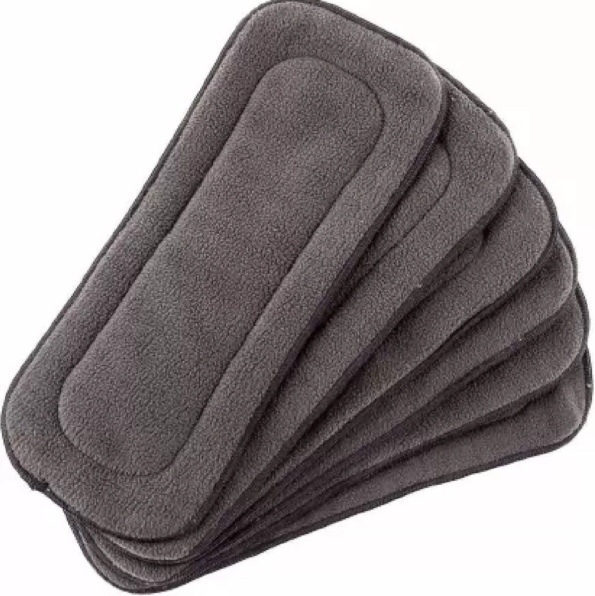 swito mart 5 Layers Microfiber Grey Wet-free, Reusable, Washable Nappy Inserts (Pack of 6)-picture-14