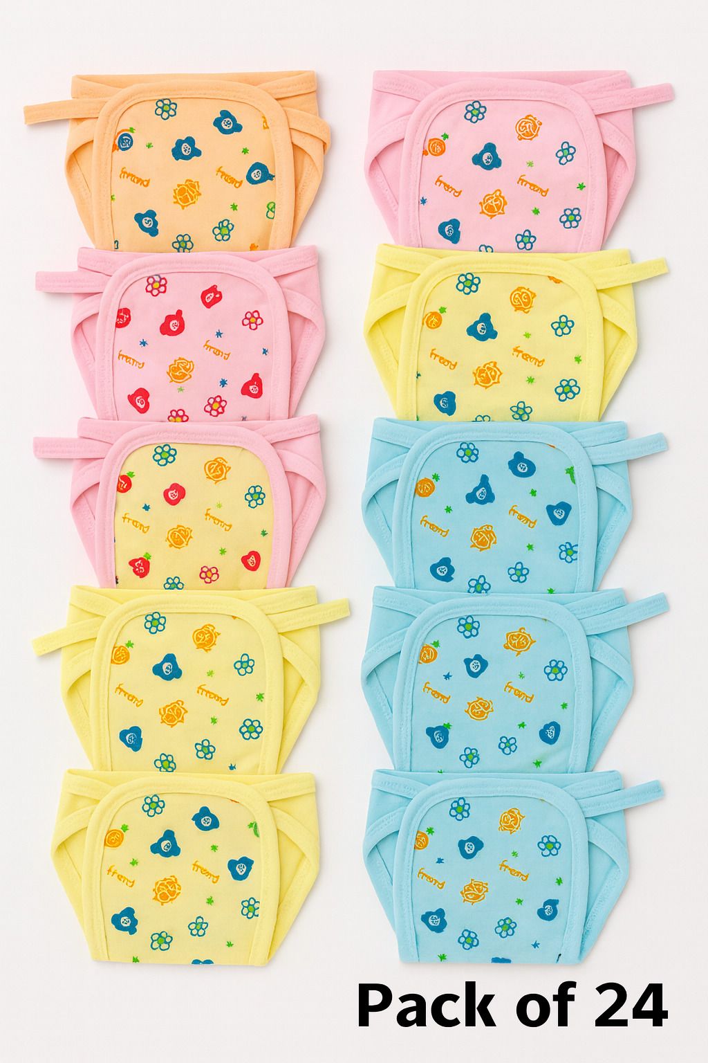 maahifashionhubb Baby Nappy/Langot for Newborn Extra Soft Stretchable & Gentle Cloth Nappies-picture-31