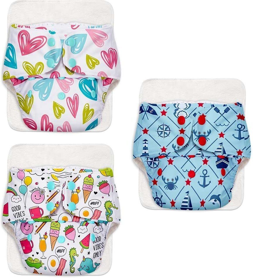 Basic Reusable Cloth Diaper For Babies Washable diapers-image-3