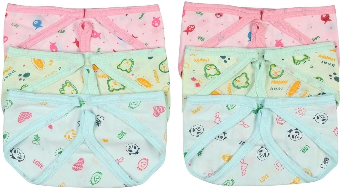 ralaxmesh wear Reusable Baby Nappies for Newborns & Infants V SHAPE 0-3 MONTHS MULTICLOUR-picture-24