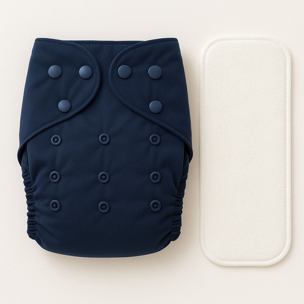Adjustable Reusable Cloth Diaper With White Changing Insert For Babies/NewBorn-image-40