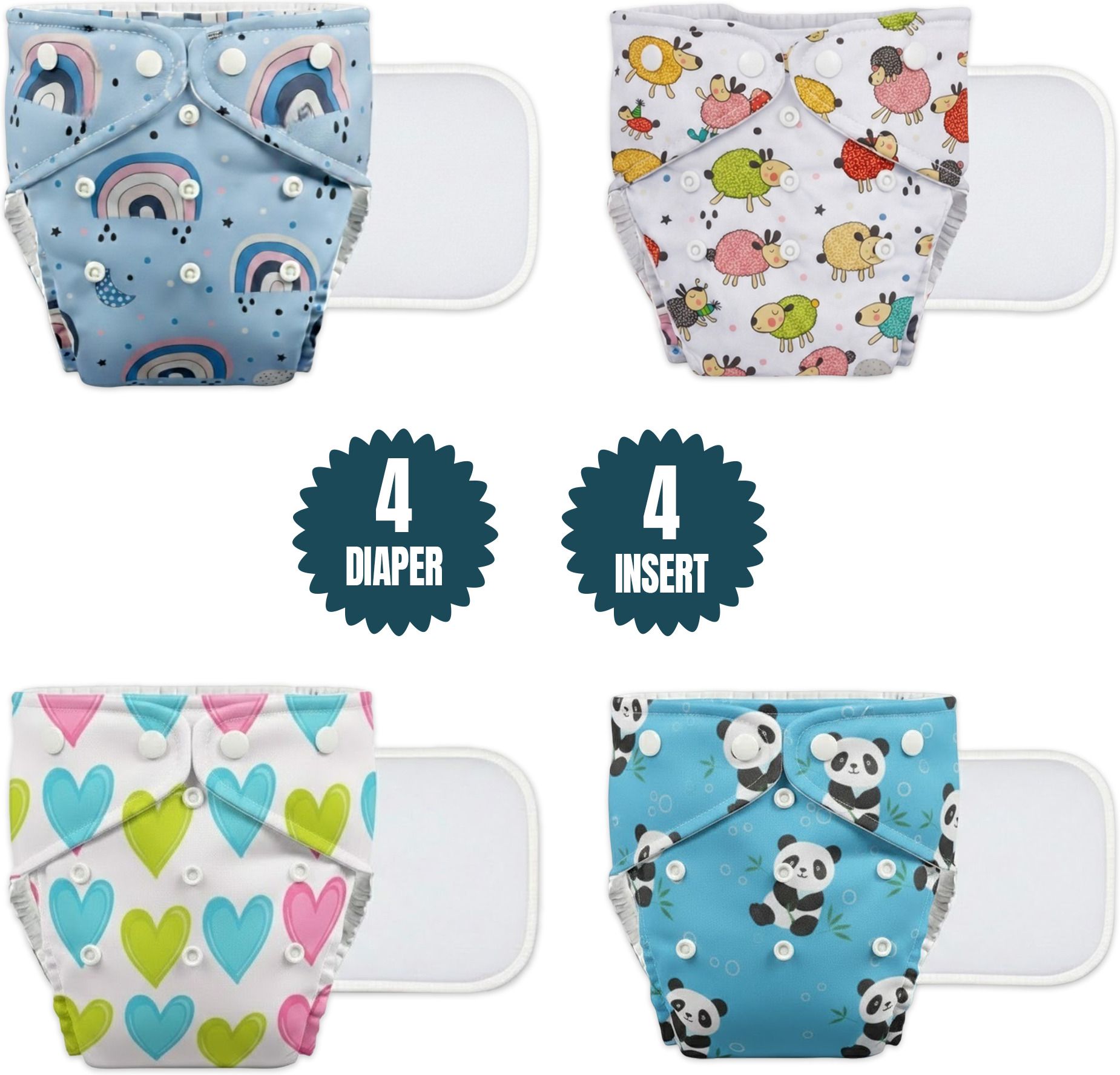 Reusable Cloth Diapers for Boys & Girls-image-18