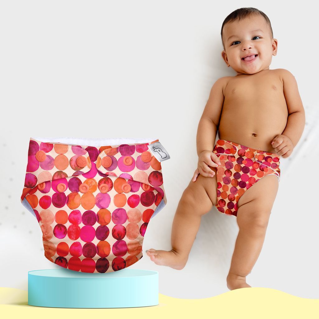 superbottoms UNO 2.0 Trim Cloth Diaper with EasySnap for 0 to 3 years baby - Li'l Crush-picture-1