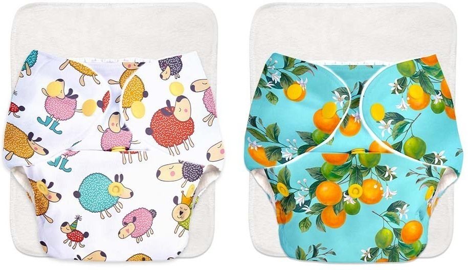 superbottoms 2 BASIC Reusable Cloth Diaper for babies 0-3Y with dry feel pad/insert-Assorted-picture-14