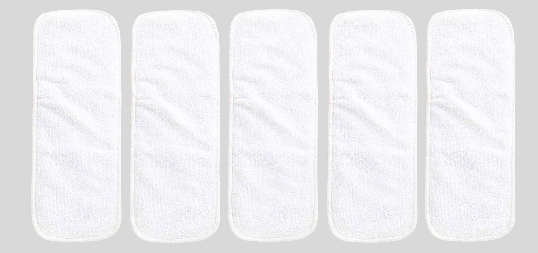 Reusable Baby Cloth Diaper Wet free Inserts Washable White Nappy (Pack of 5)