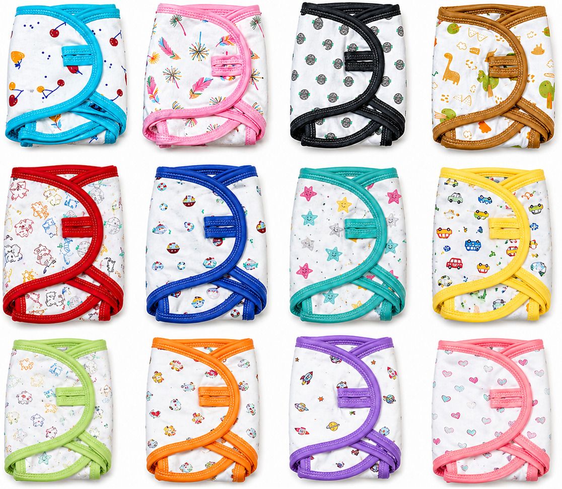 PremiumBabyLangot|HosieryCottonNappy|0-6 Monthsbaby(size-L)|Pack of 12-image-5