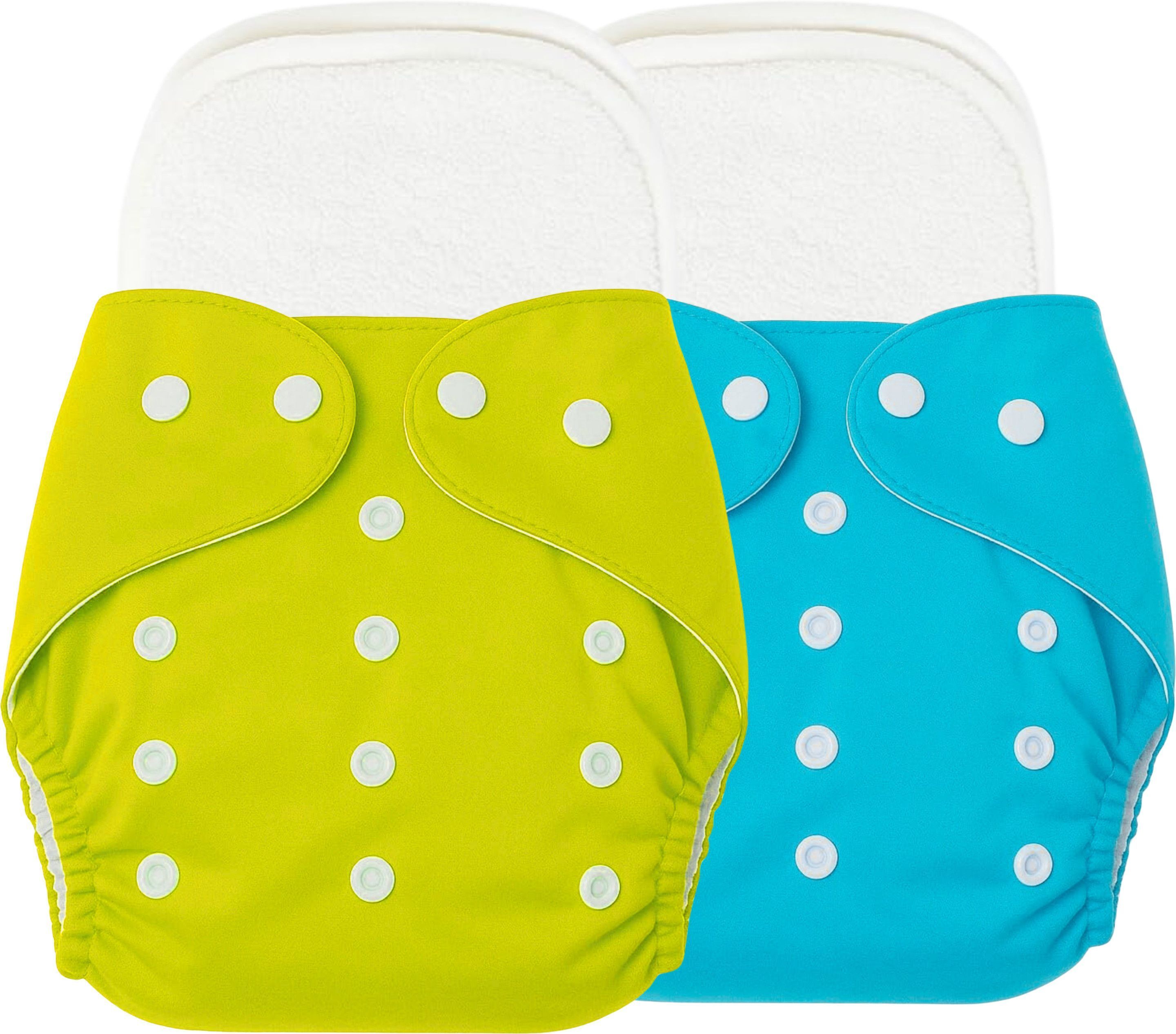 classy culture Reusable Baby Cotton 2 Cloth Diapers & 2 White Insert Pads For 0 to 3 Years-picture-18