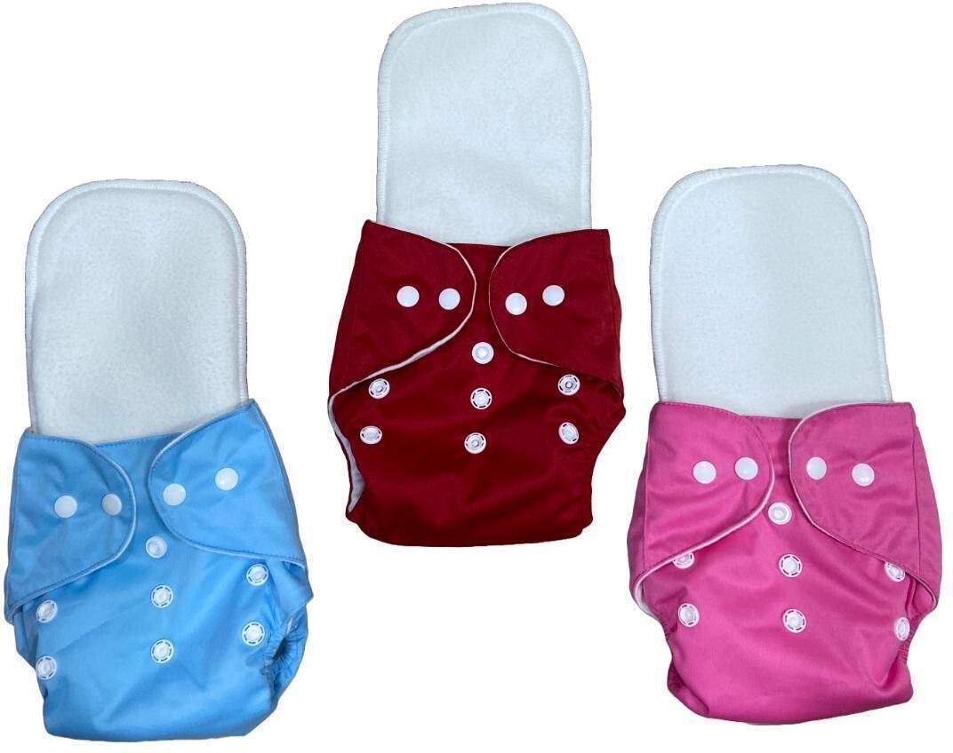 baby Size Reusable Cloth Diaper With 3 Dry Feel Absorbent Soaker Pad (3M-3Y)-image-22