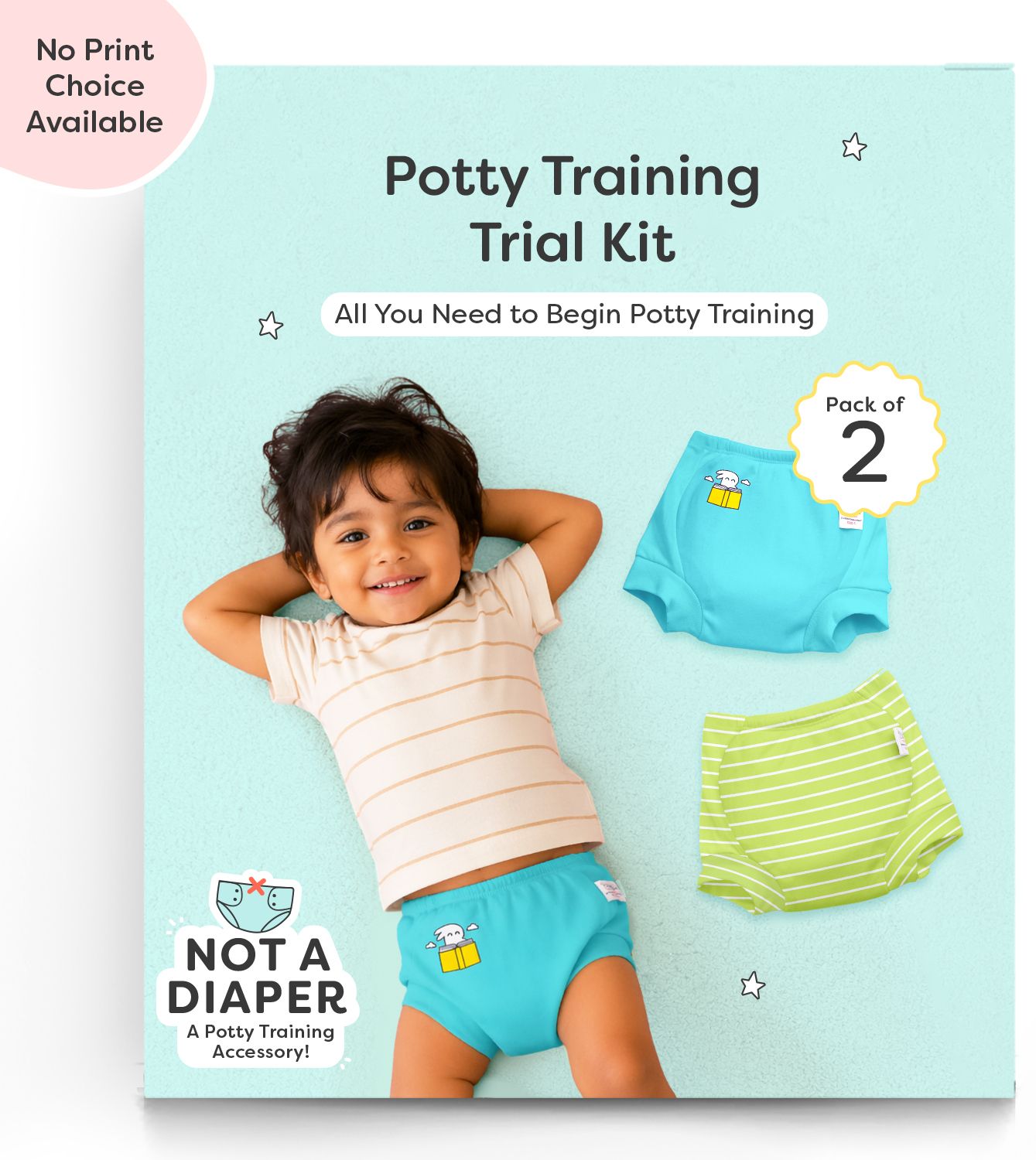 superbottoms Padded Underwear Trial Kit for Potty Training, Pack of 2, 9M-1Y-picture-4