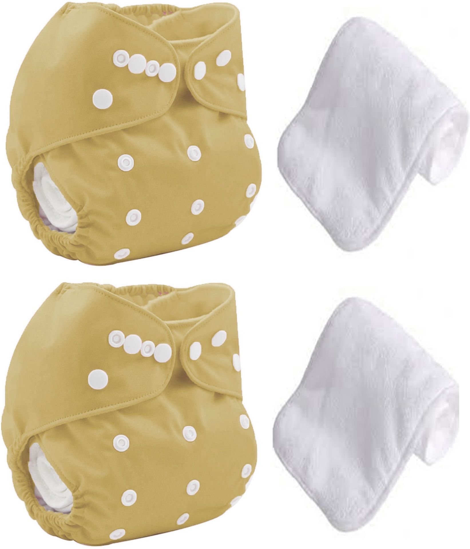 mopslik 2 Sets Baby Reusable Washable Cloth Diaper With Insert ( Brown )-picture-37