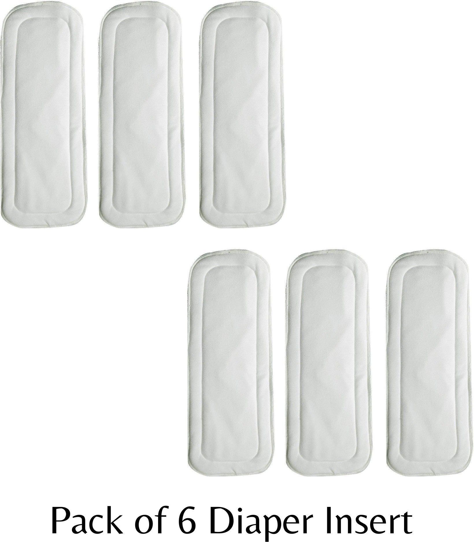 5Layer Wet-Free Reusable,Adjustable Diaper/Nappy Insert Liners for Baby Pack of6-image-12