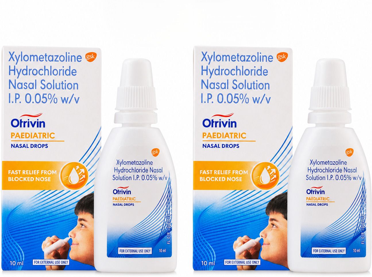 otrivin Paediatric Nasal Drops for Kids | Fast Relief from Blocked Nose - 2 x 10ml Manual Nasal Aspirator-picture-12