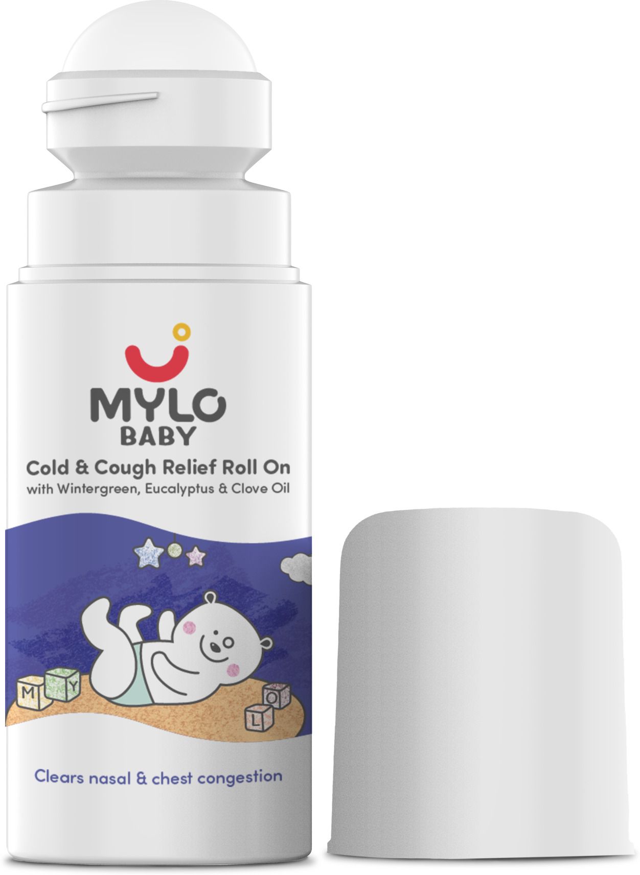 Baby Cold & Cough Relief Roll-On for Babies | Quick Relief from Nasal Congestion Manual Nasal Aspirator-image-1
