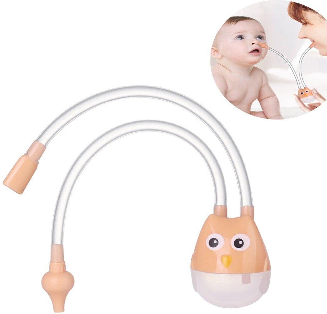 guchigu Baby Nasal Aspirator for Nasal, Nose Cleaning Sucker Suction for Children Newborn Infant Vacuum Suction Manual Nasal Aspirator (Orange, 1 Pc) Manual Nasal Aspirator-picture-16