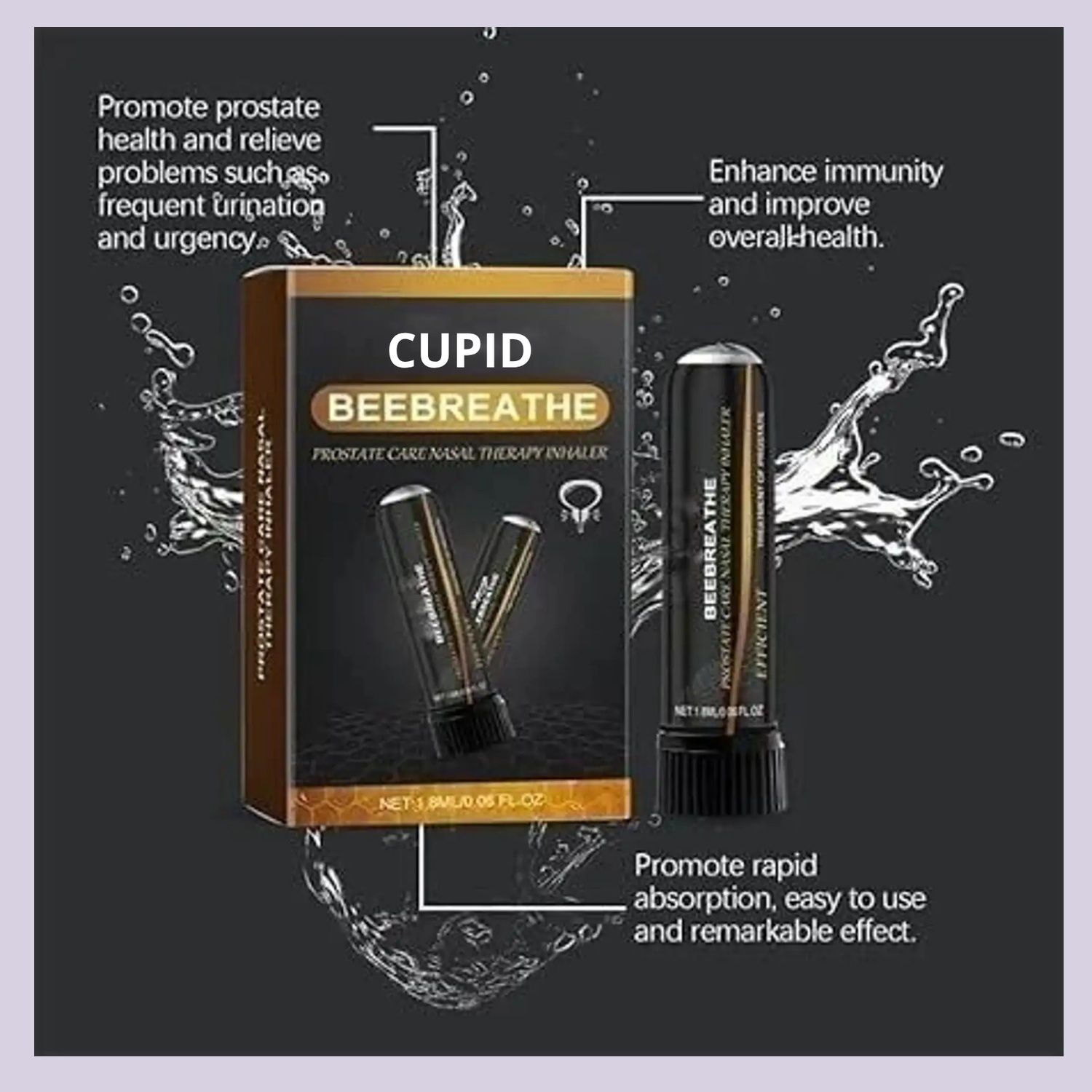 cupid Nasal Inhaler for Prostate Wellness Nasal Inhaler Stick A2085 Manual Nasal Aspirator-picture-24