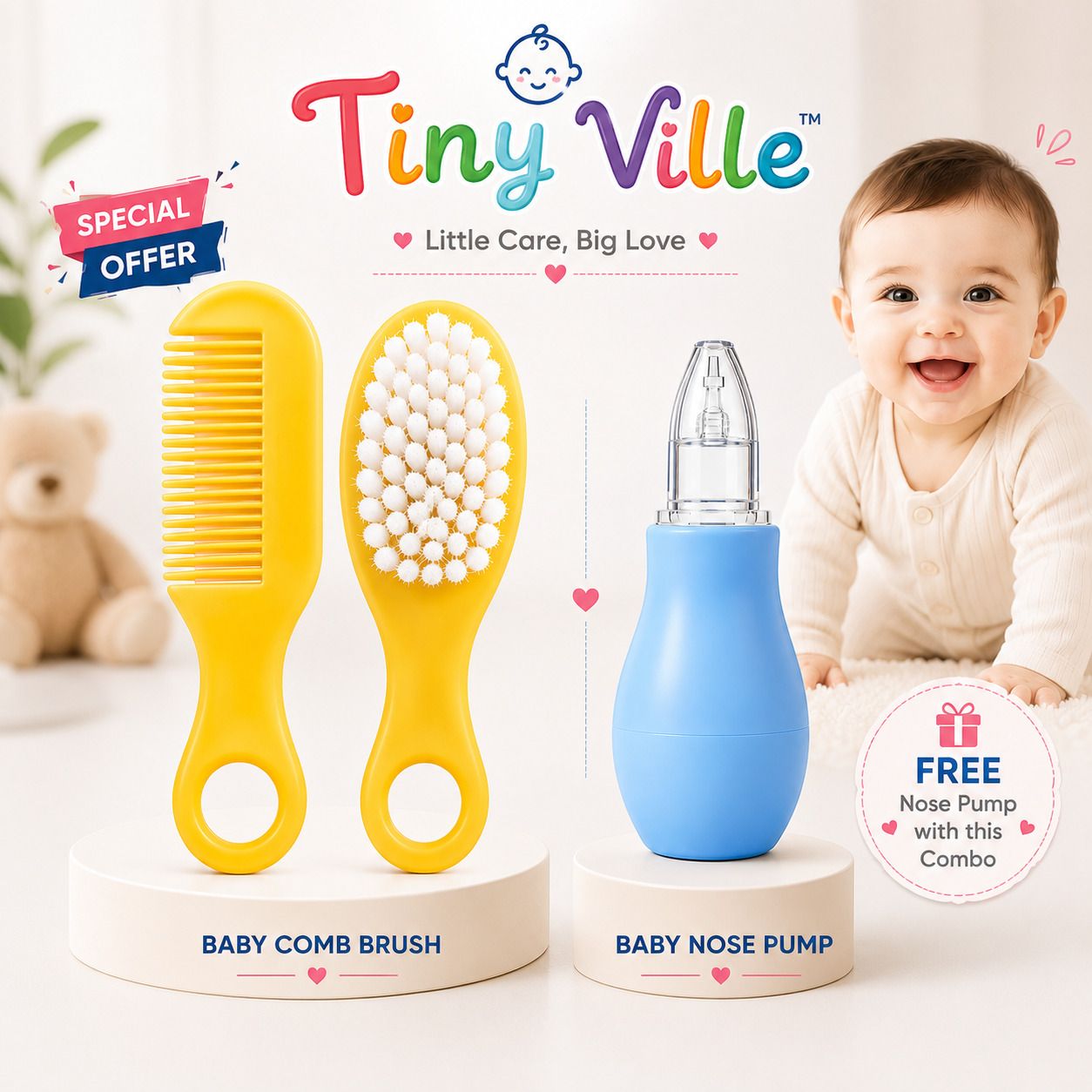 BBY AND TODDLERS COMB BRUSH ST ND NOSE CLNSR Manual Nasal Aspirator-image-32