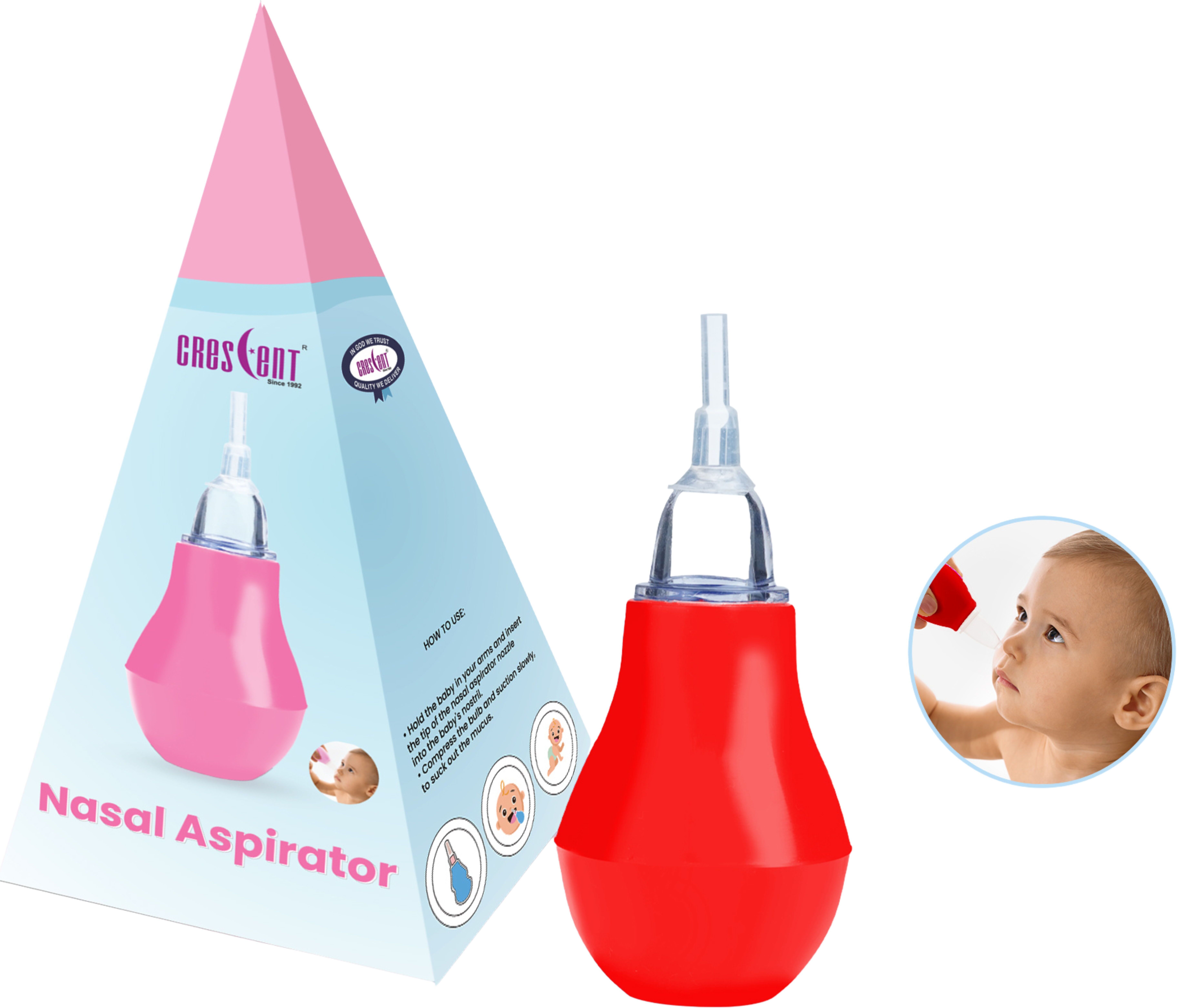 crescent Cleaner Nasal Aspirator, For 0+ Month Babies, Safety Nozzle Manual Nasal Aspirator-picture-16