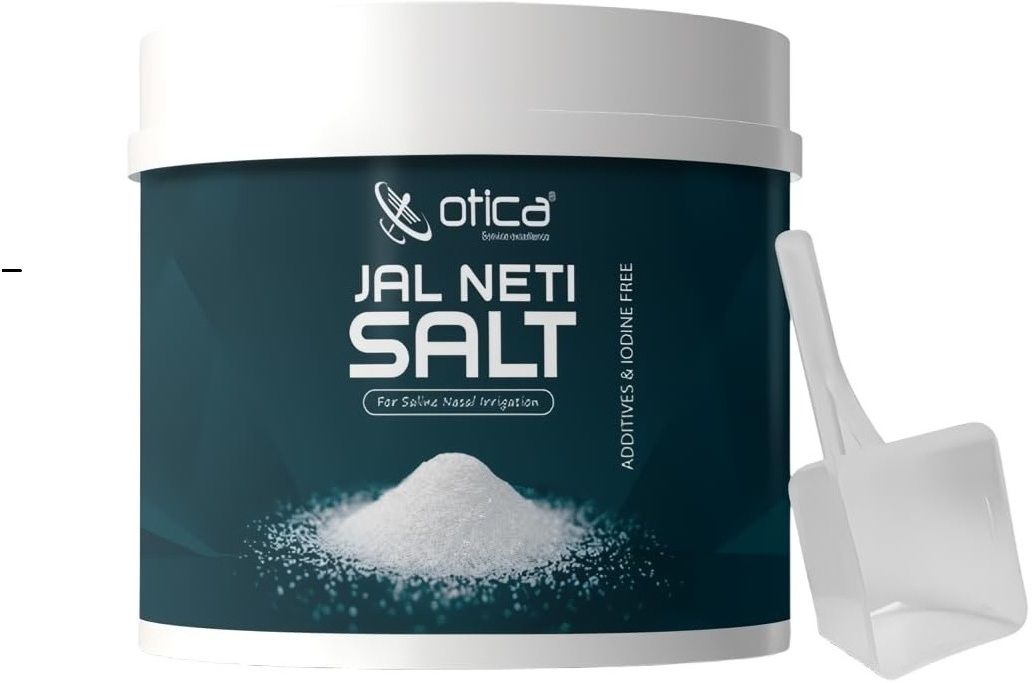 otica Jal Neti Pots salt 385g with Pure & Additive-Free Ayurvedic Nasal Cleansing 1PSC Manual Nasal Aspirator-picture-12