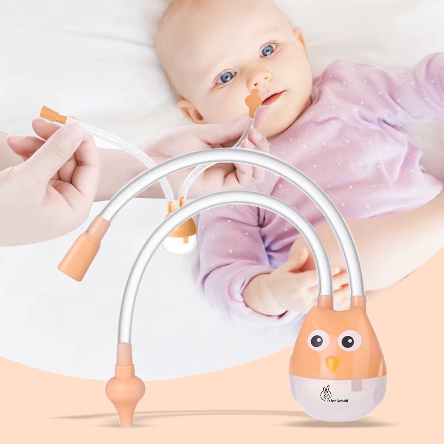 Baby Nasal Aspirator / Baby Nose Cleaner for Infants (0-5 Years) / 100% Safe Manual Nasal Aspirator